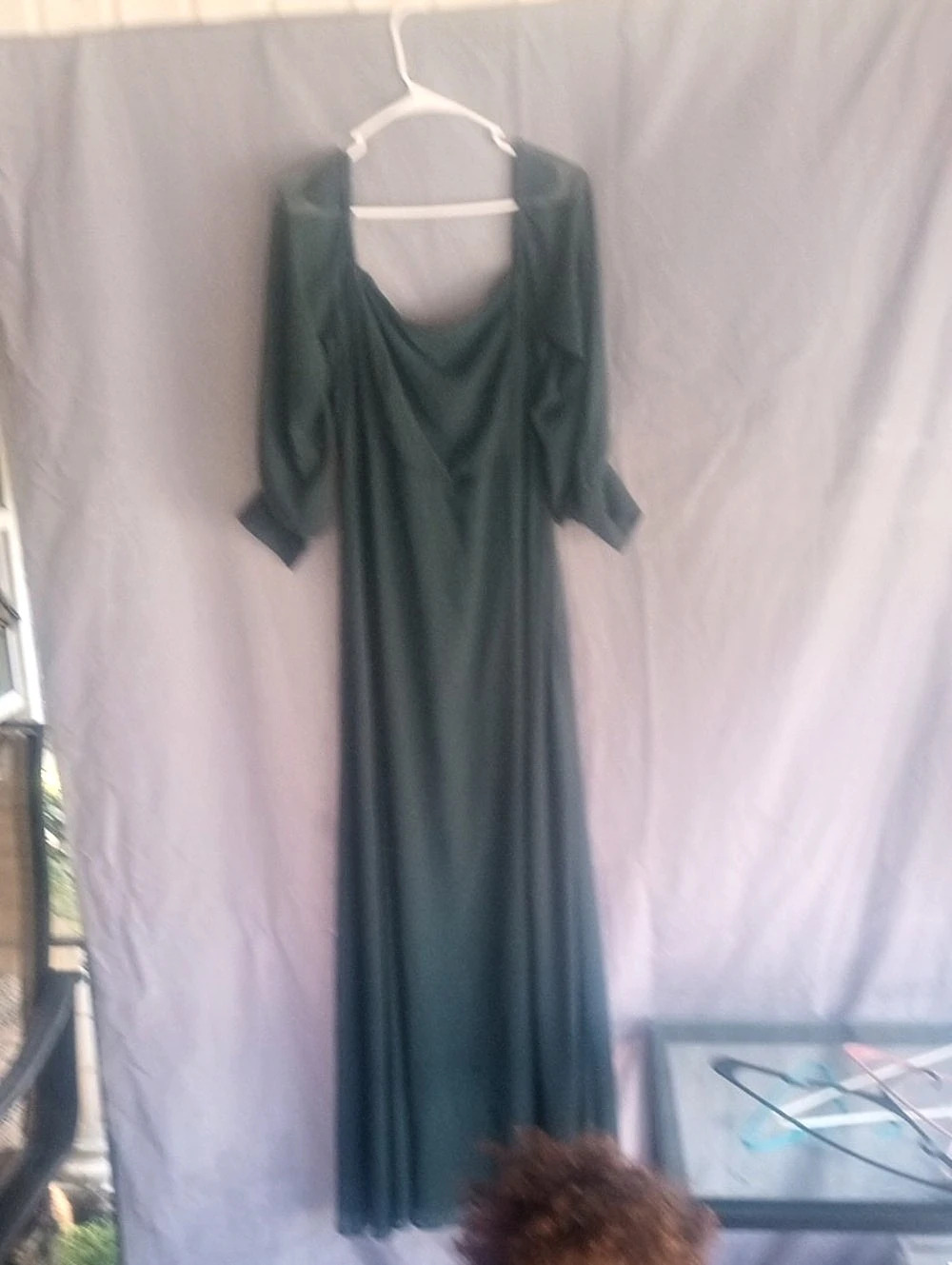 Lulus Maxi Dress in Green Size XL Like New